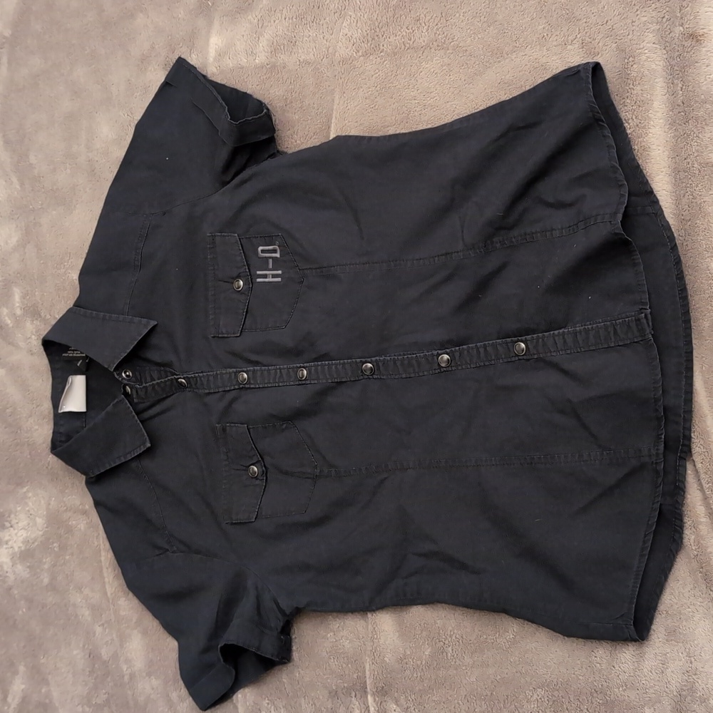 Harley Davidson short sleeve "button" down